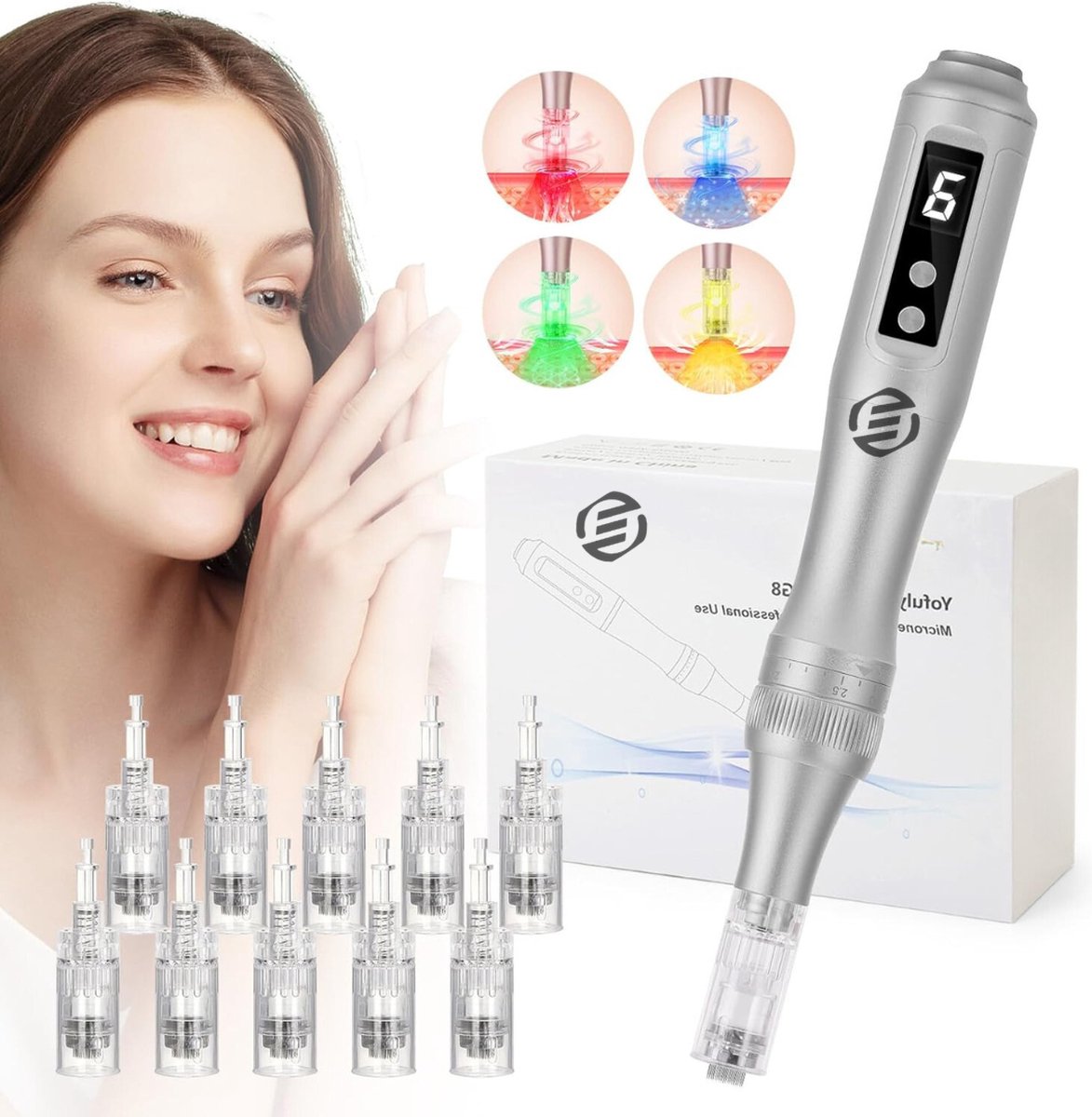 Equivera Laser Plasma Pen - Huidverzorging - Gezicht - Huid - Donkere Vlekken - Sproeten - Pigmentvlekken - Wratten - Tattoo - Moedervlekken - Verwijderaar - Schoonheid - Huidverjonging