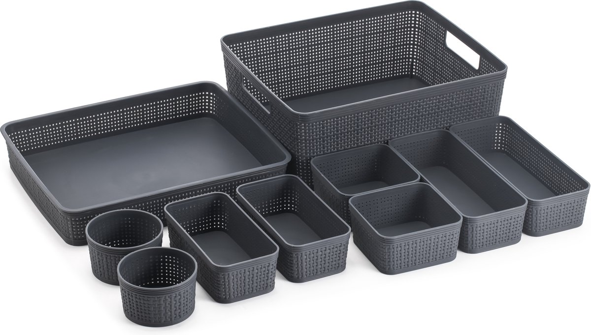Mesa Living Opbergmanden | opruimen | 2 kleuren manden