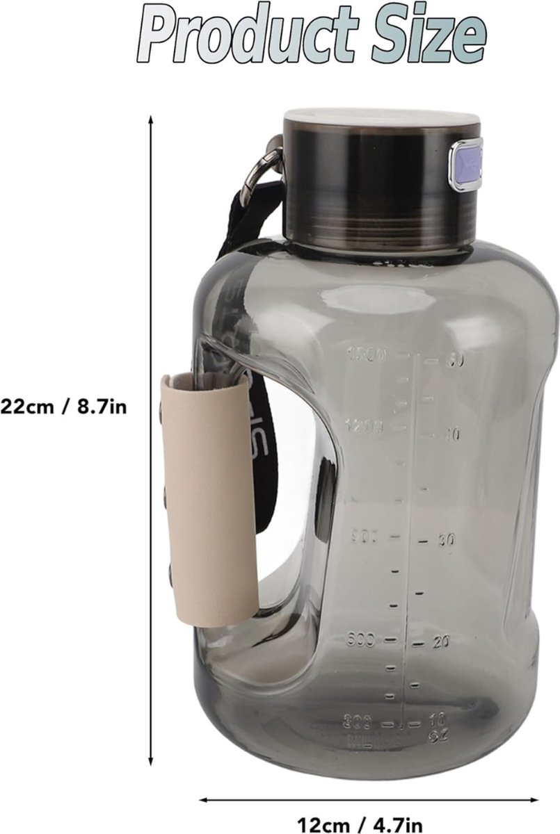 Equivera Hydrogen Waterfles - Hydrogen Generator - Hydrogeen Water - H2 + Hydrogeen - Draagbare Drinkfles - Gezondheid - Incl. E-Book