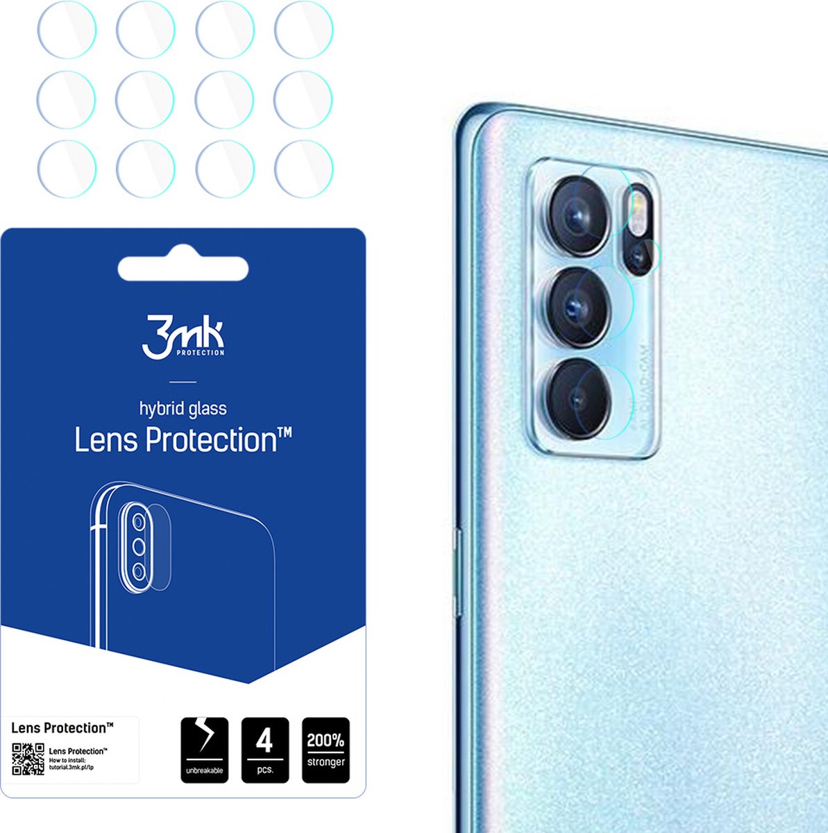 Oppo Reno 6 Pro 5G PEPM00 - 3mk Lens Protection