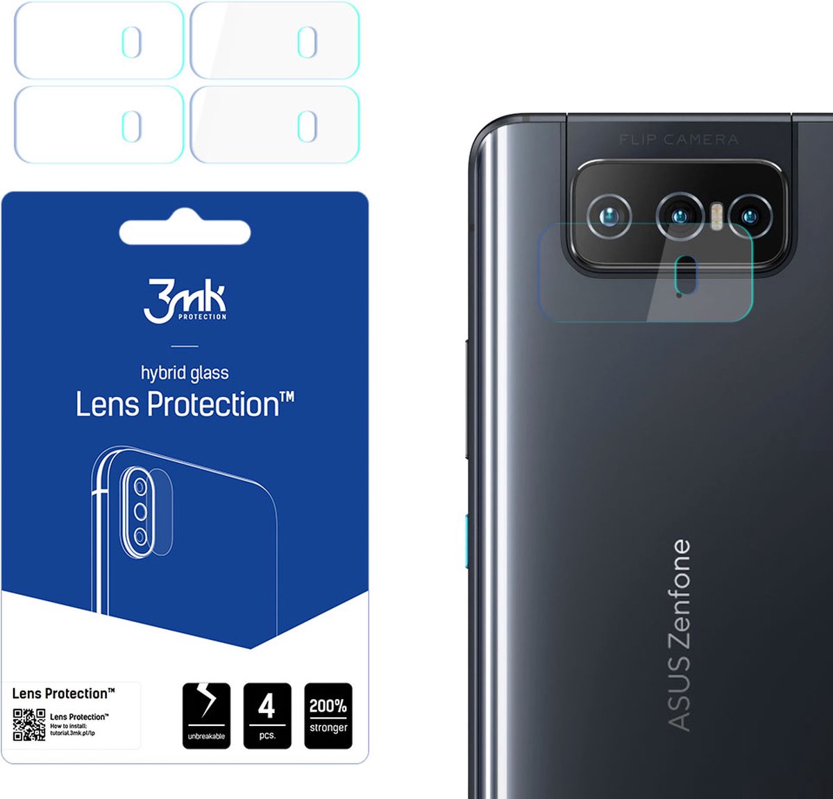 Asus Zenfone 8 Flip 5G - 3mk Lens Protection
