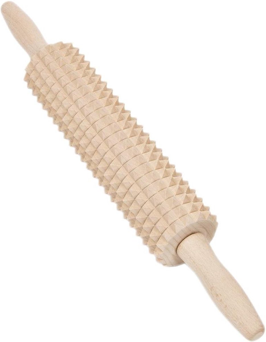 25 cm deegroller stekelrol vleesrol deegroller houten rol