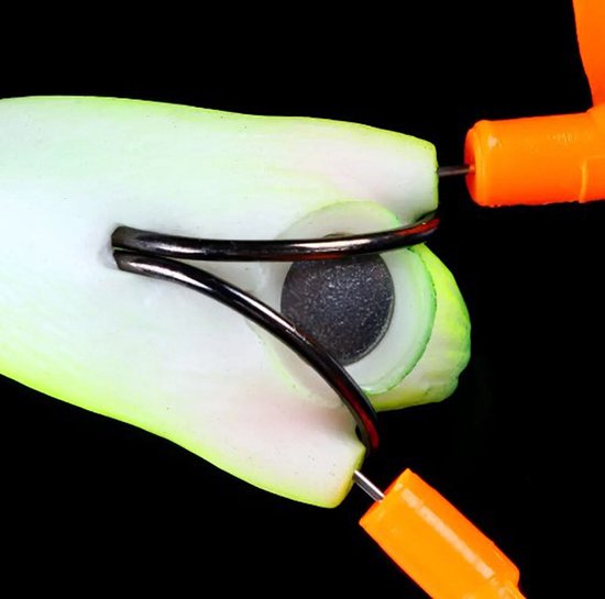 Actie4you® - Kunstaas eend - Softbait - Propeller pootjes - Snoek / Baars (Roofvissen) - Groen Geel van Actie4you — afbeelding 4