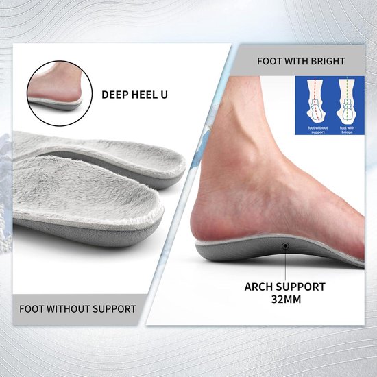 Arch Support Warme inlegzool hardloopschoen Orthotisch kussen voor boogondersteuning. bol