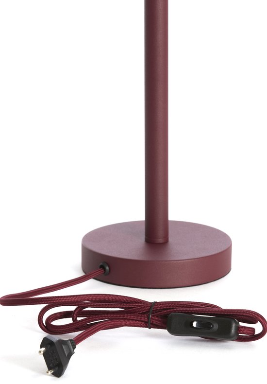 Light & Living - Pied de lampe WASHINGTON - Ø14x39,5cm - Rouge