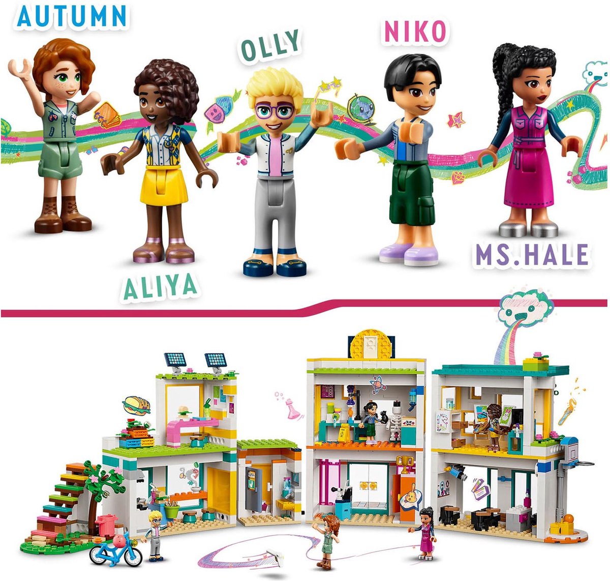 LEGO Friends Heartlake Internationale school Speelgoed met 5 Minipoppetjes -41731 — afbeelding 11