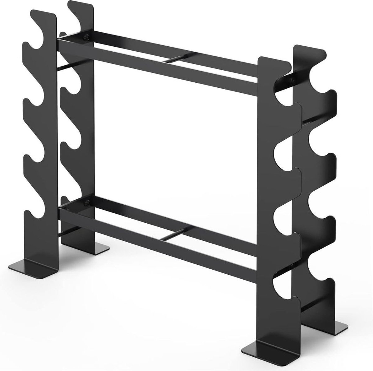 DD Halterrek - Haltersteunen voor Thuisgym - Halter Rek Multifunctioneel - Maximaal 180KG - 20.83 x 68.58 x 52.07 cm - Zwart