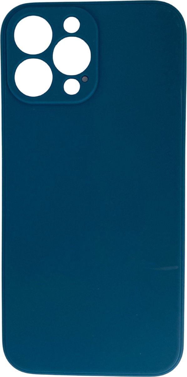 Smartphonehoes - telefoonhoesje - geschikt voor iPhone 15 Pro - oceaanblauw - flexibel