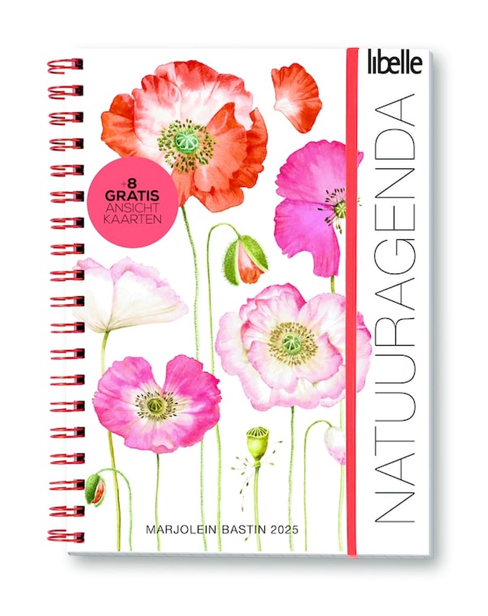 Libelle Marjolein Bastin Agenda 2025 - 52 weken genieten - incl. handige ringband, elastiek en 8 ansichtkaarten op Prijzenvolger.com