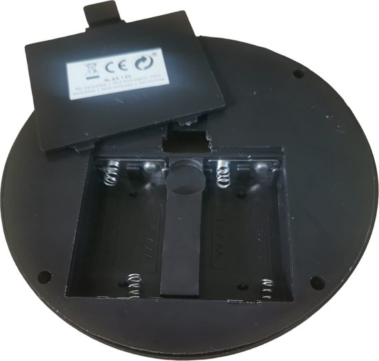 Nachtlamp - Zwart - Big - ganglamp - Ronde - LED-Lampen - 13,7 x 13,7 x 4,7 cm - zolderlamp - nachtlampje van Kipit — afbeelding 5