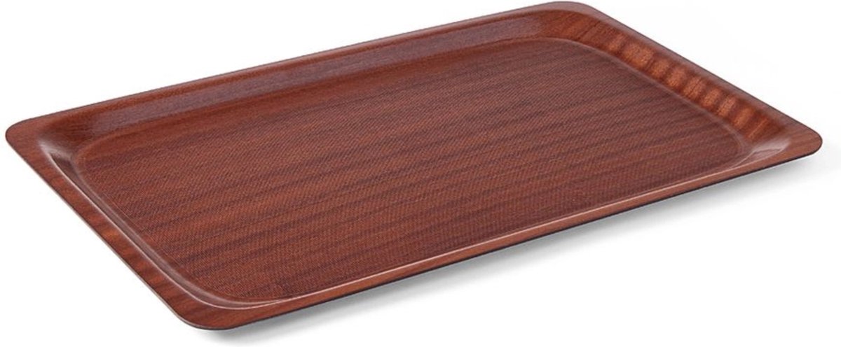 HENDI Rechthoekig dienblad – antislip – mahonie – 370x530 mm