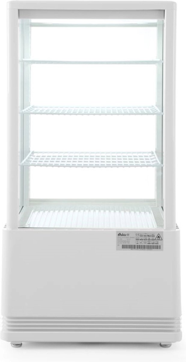 Arktic Koelvitrine - 68L - Wit - +2°C/+6°C - 4 Niveaus - 452x406x891mm