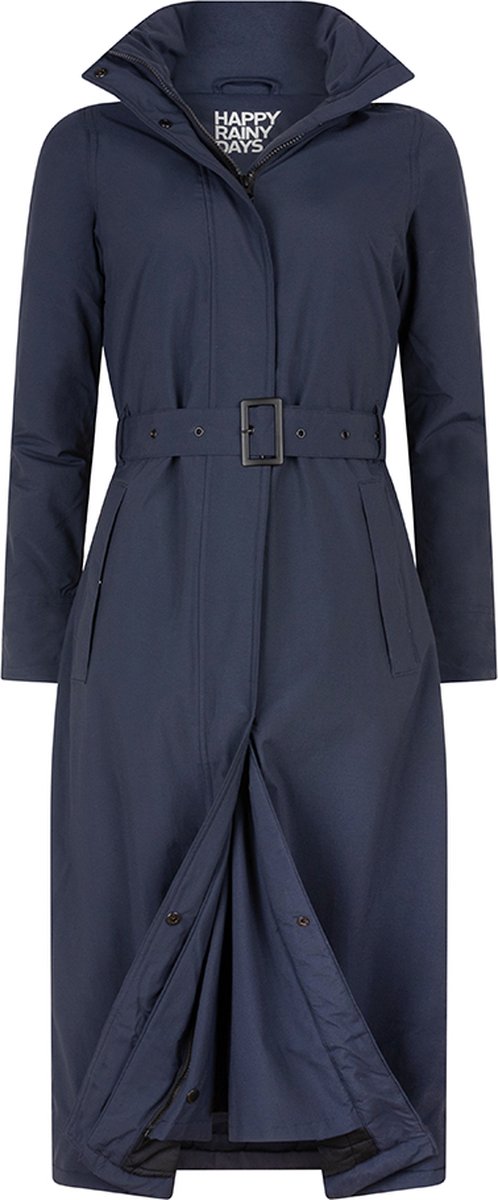 Happy Rainy Days Lange Regenjas Dames Toronto Donkerblauw