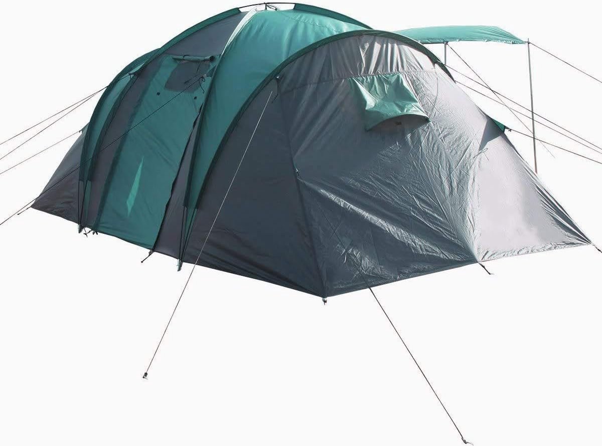 JGS® - Luxe 4-persoons Familie Tent - Waterdicht - All Season - Blauw/Grijs -