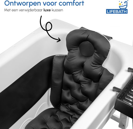 Draagbare opvouwbare badkuip voor volwassenen, full body