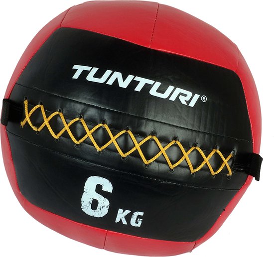 Foto: Tunturi medicijnbal medicine ball wall ball 6kg rood