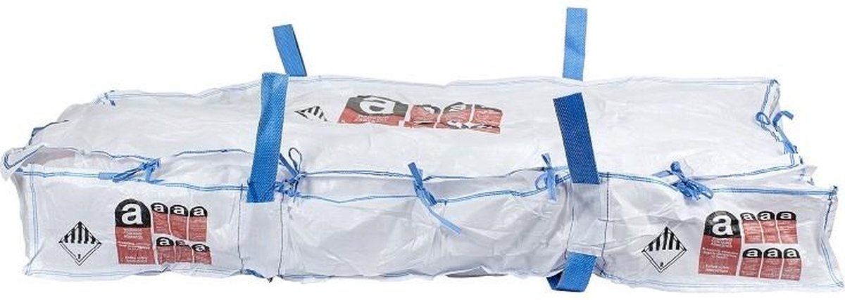 Goedkoopste 10x | Asbestplatenzak met binnenzak 250x150x30cm | 1000KG