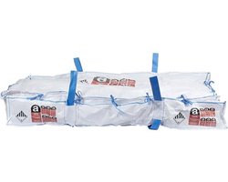 2x | Asbestplatenzak met binnenzak 250x150x30cm | 1000KG