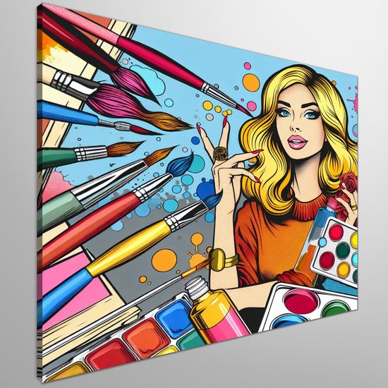 Pop Art Aquarel Schilderij Retro Waterverf Design Een Moderne Twist pop-art-aquarel-schilderij-retro-waterverf-design-een-moderne-twist