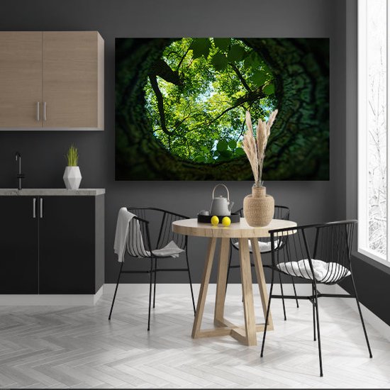 Tableaux transparents - Tableaux Arbres - Tableau sur toile Nature - Décoration murale classique - Tableaux sur toile - Décoration murale toile 90x60 cm