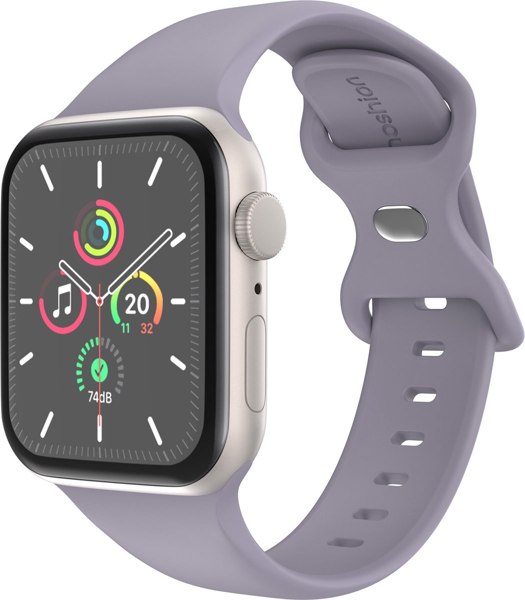 iMoshion Siliconen⁺ bandje voor de Apple Watch Series 1 / 2 / 3 / 4 / 5 / 6 / 7 / 8 / 9 / SE - 38 / 40 / 41 mm - Lavender - Maat S/M