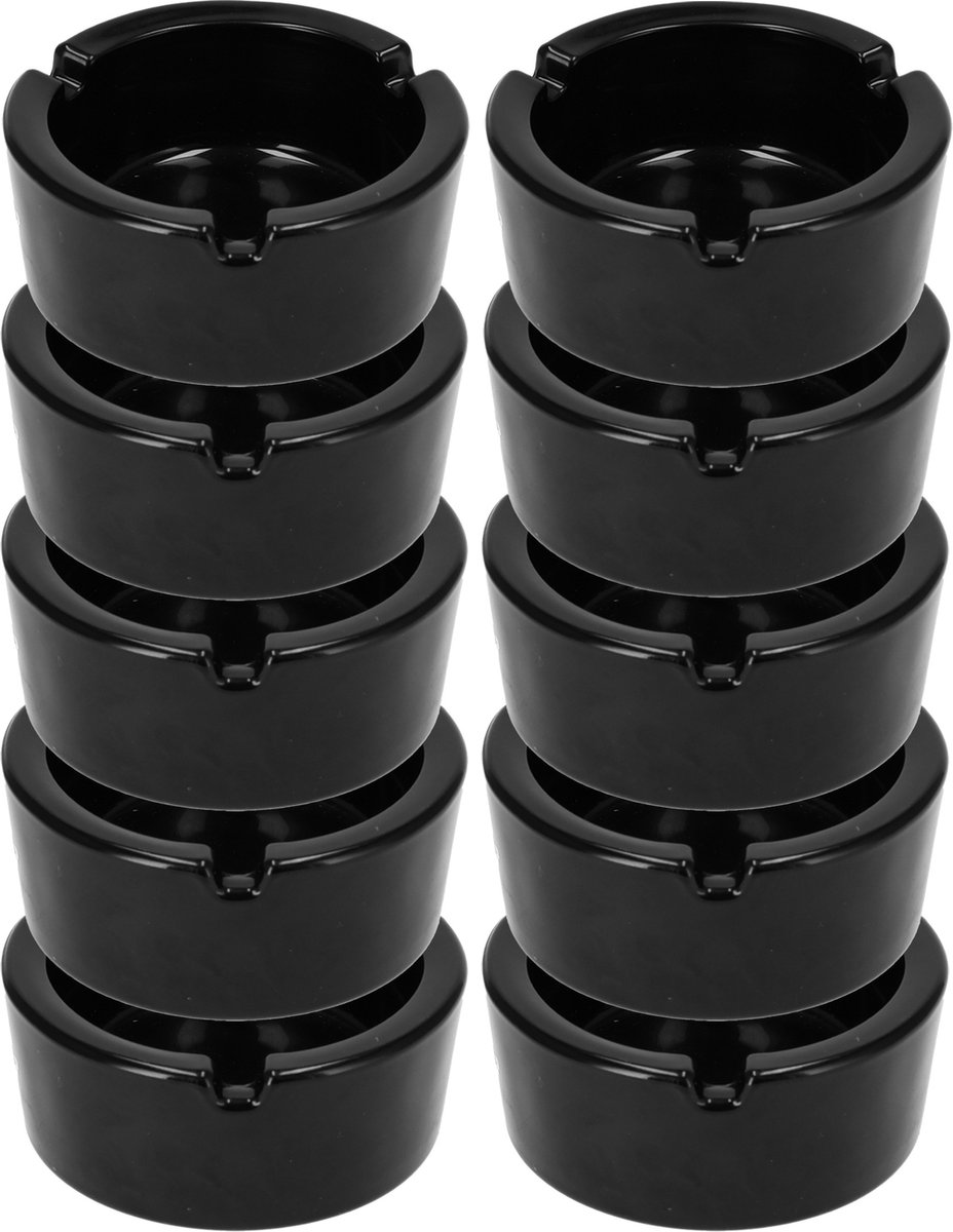 Goedkoopste Professionele Horeca Asbakken Dia 8.5cm | Set van 10 Glazen Asbakken | Essentieel Rookwaren voor Hotels, Bars & Feestjes | Tafelasbak van Hittebestendig Glas