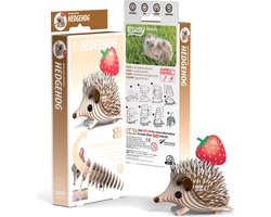EUGY 3D Puzzel - Egel - Bosdieren - Duurzaam - Verzamel Ze Allemaal - 6 Jaar