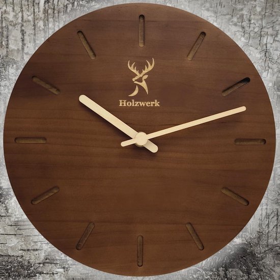 ABONG Houten Gear Wandklok Kit - Slinger Mechanisch Model - DIY Houten Puzzel