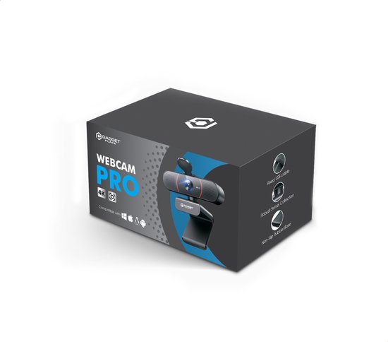 Full HD Pro Webcam Met Ruisvrije Microfoon - Incl. Tripod En Webcam Cover 1080p Voor Laptop En Pc Windows En Mac
