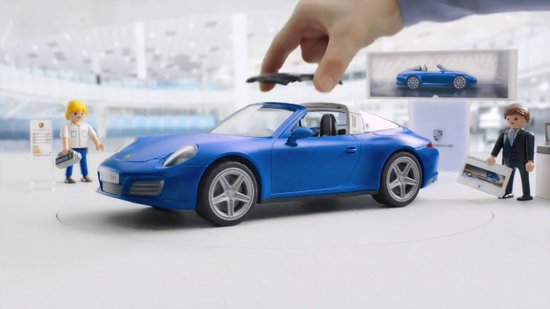 Pièce Détachée Playmobil - Roue + Essieu + Pneu Pour Porsche 911 Targa (réf. 5991) - Occasion