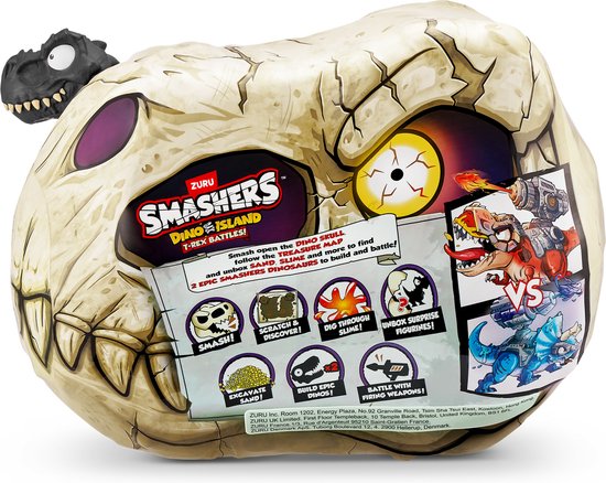 « Smashers Dino Island T- Rex Battles (Zwart/ Oranje) » par ZURU