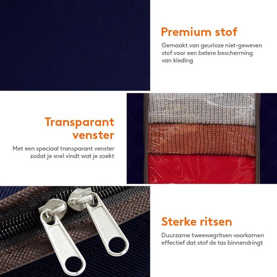 TAILI Heavy Duty verhuistassen extra groot, kledingopbergzakken met stevige rits en sterke handgrepen, zwarte kledingopbergbakken voor verhuisbenodigdheden, kamperen, alternatief voor dozen (4-pack