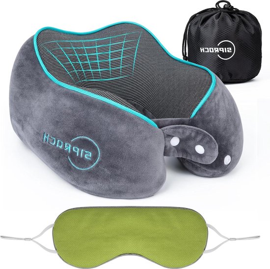 bonmedico Dreamy neck pillow made of adjustable memory foam for a relaxed sleep experience, ergonomic sleeping pillow for back and side sleepers