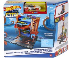 Hot Wheels City Centrum Speelset - Stadsparkeergarage.
