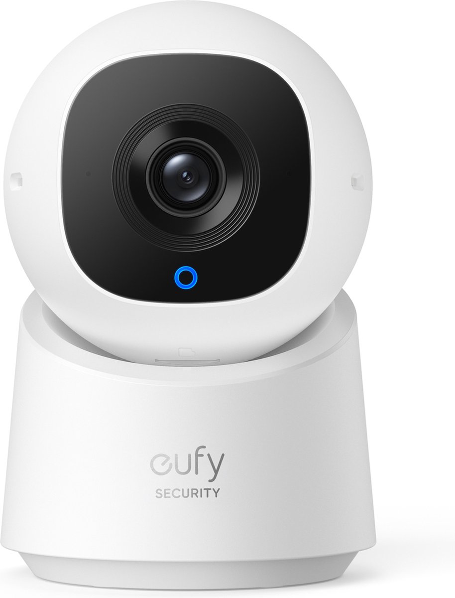 eufy Security C210 Binnencamera – Indoorcam - Huisdiercamera met app - Petcam - 1080p HD-resolutie, 360° pan en tilt, AI-gebaseerde bewegings- en persoonsdetectie, compatibel met Alexa en Google Assistant