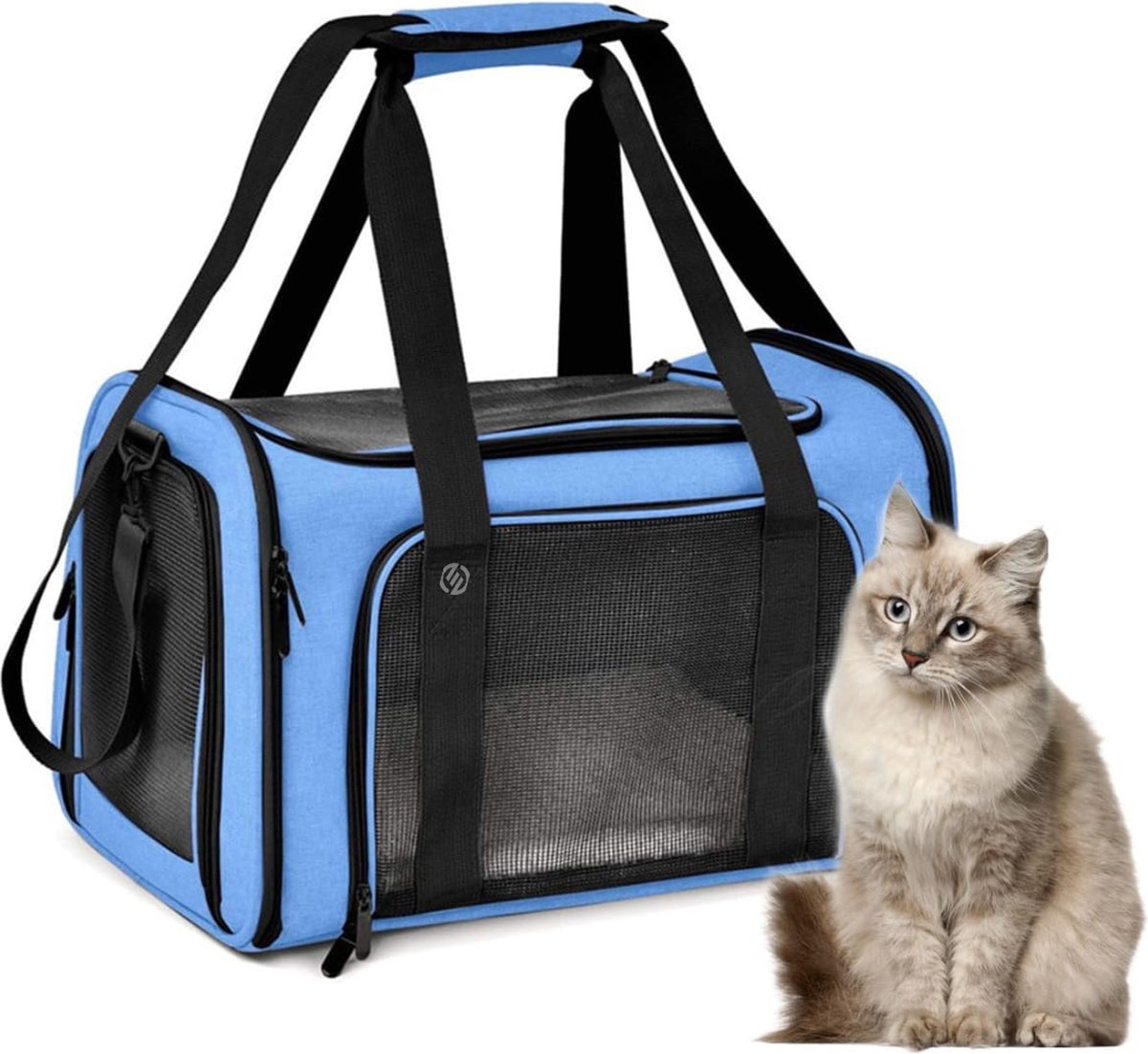 Equivera Katten Vervoersbox - Kattenvervoersbox - Reistas Katten - Reismand - Kattendraagtas - Transporttas