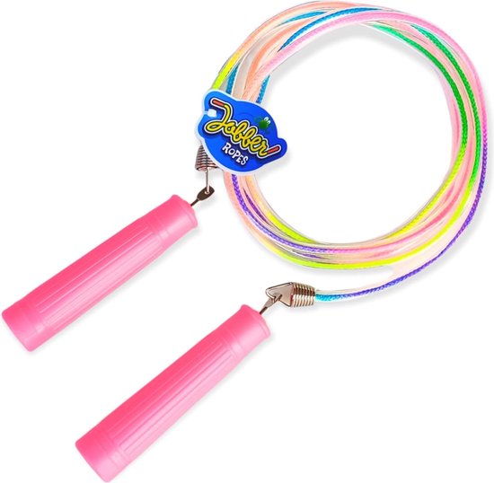 Springtouw Springtouw voor Kinderen - Roze/Blauw/Geel/Regenboog - Eenvoudig In te ...