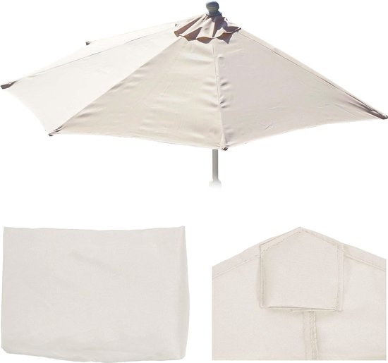 PURPLE LEAF Grand parasol de patio carré en aluminium de 4 x 4 m