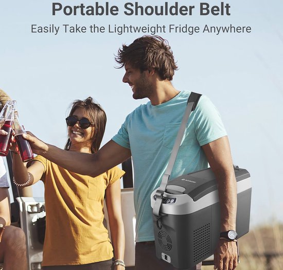 Draagbare koelbox 15 liter voor auto en camper - Perfect voor onderweg en buitenactiviteiten — afbeelding 3