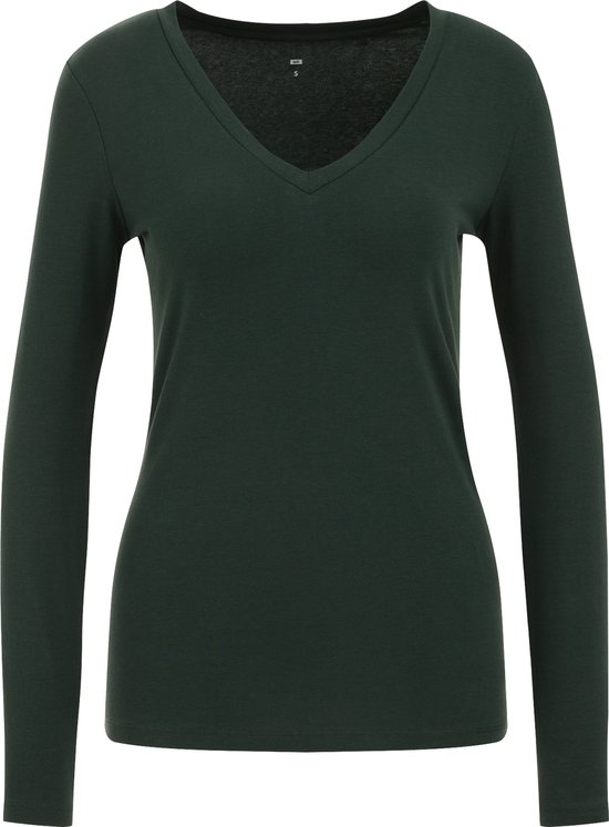 WE Fashion Dames T-shirt van biologische katoenmix