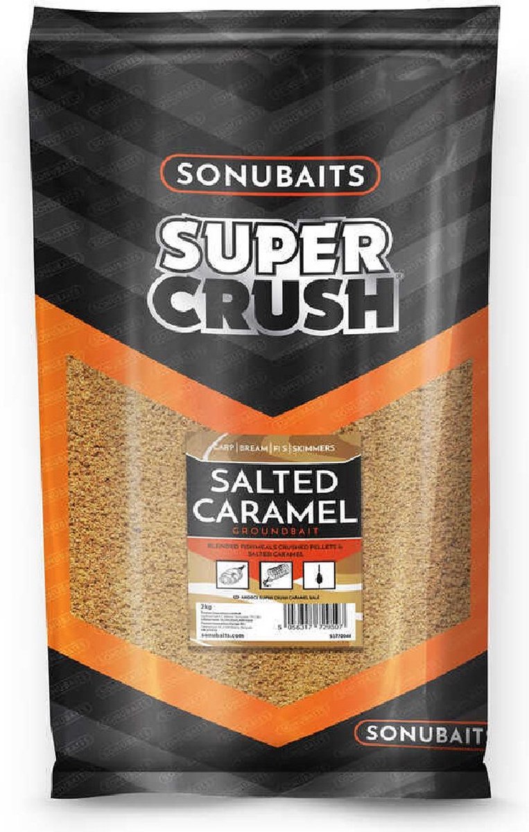Sonubaits Super Crush Salted Caramel Groundbait - lokvoer - 2000 gram
