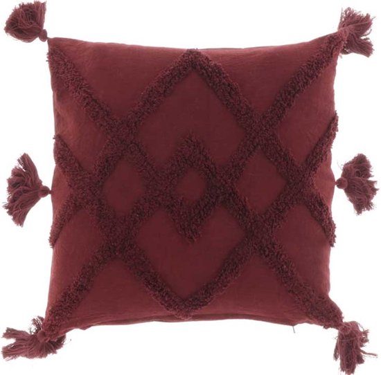 Une Unique Living | Coussin Eliaz 45x45cm pierre de sang | Coussin salon ou chambre