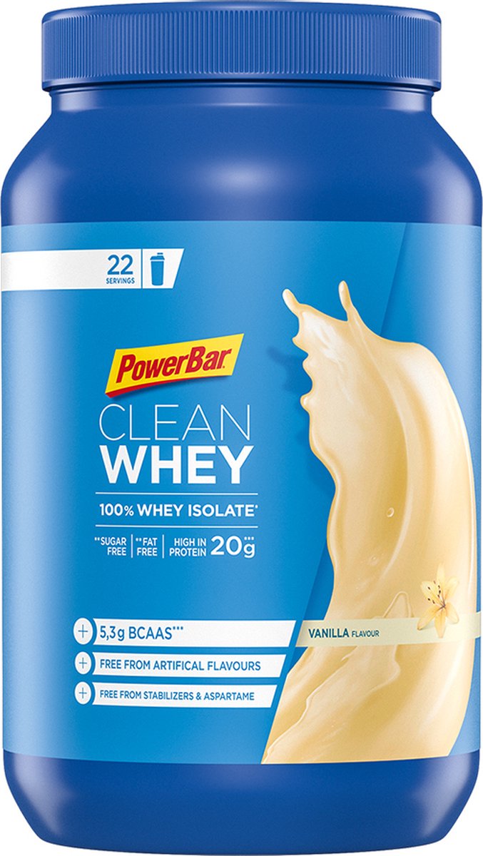 Goedkoopste Powerbar Clean Whey Jar - 100 Whey Isolate Shake - Vanille - Eiwitshake / Proteine shake - 570 g