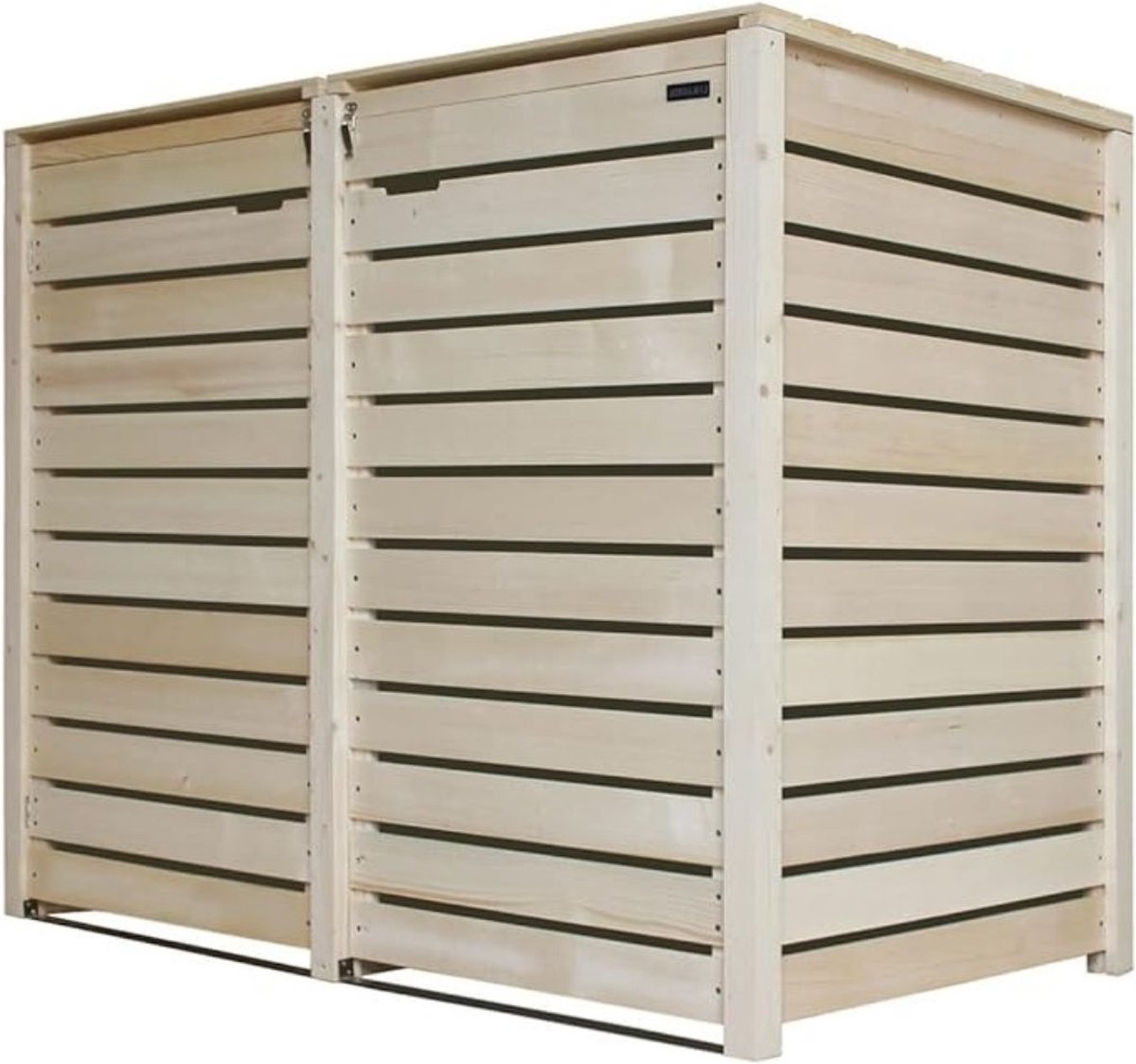 Kliko Ombouw – Containerberging – Enkele Containerkast inclusief Achterwand – Containerombouw Container Ombouw – Hout – Voor 2x 240 Liter Containers