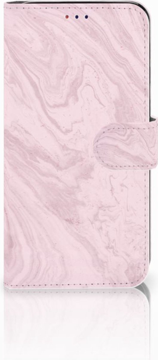 Samsung Galaxy A10 Bookcase Marble Pink - Origineel Cadeau Vriendin