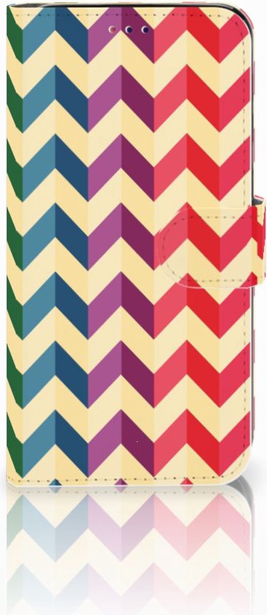 Samsung Galaxy A10 Telefoon Hoesje Zigzag Multi Color