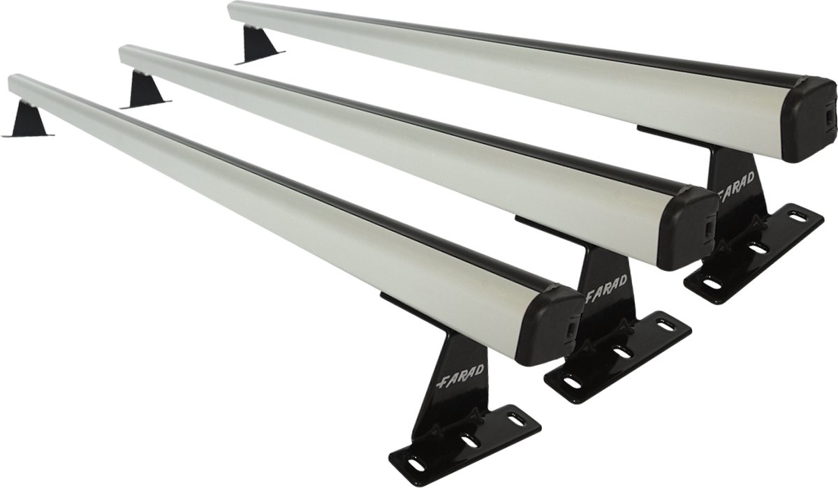 Farad Dakdragers Bestelbus Peugeot Expert L2 H1 Standard 2016> - Aluminium - 150kg Laadvermogen - Set van 3