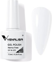 Venalisa UV Gellak Wit - 7.5 ml - Witte Gellak - Gellac Wit - Gellak Kleuren - Venalisa Gellak - Gellak Nagellak