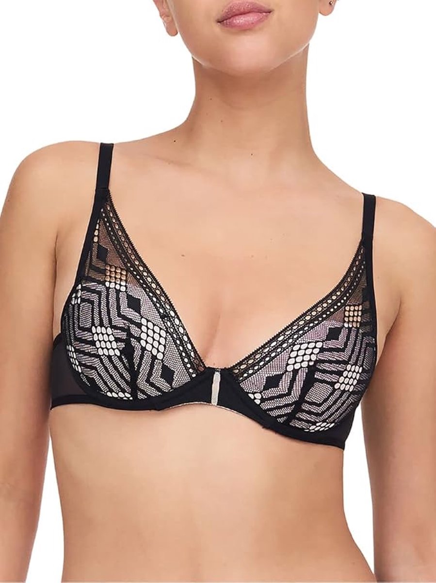Passionata Ondine - Plunge bh - Maat 70C - Zwart - P48J90