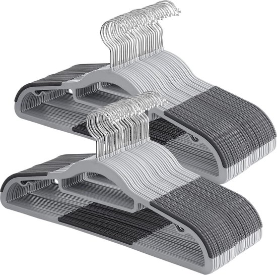 RAMPI 30 stuks Gegalvaniseerde Metalen Kledinghangers 40 cm Ruimtebesparend Hangers Stevige Dunne Professionele Kledinghangers voor Was